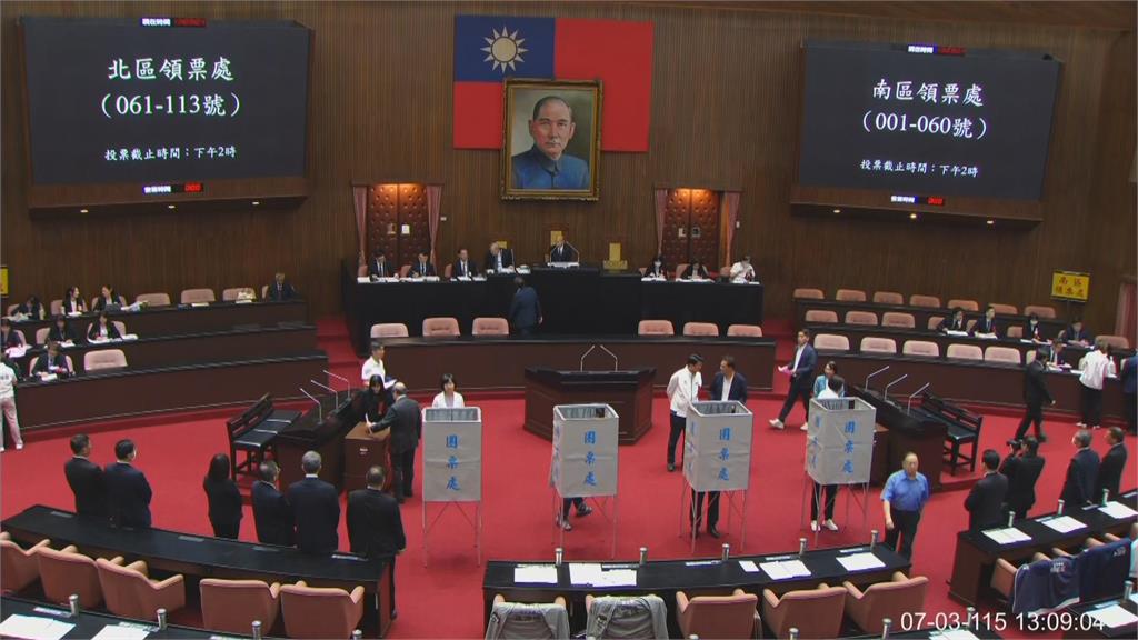 快新聞／藍白無差別封殺！立法院50：61否決中選會3人選同意權案
