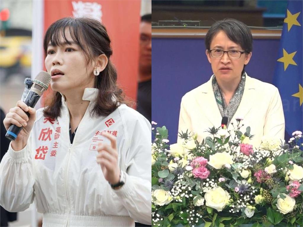 蕭美琴「1暖言」秒感動吳欣岱　網見「超萌身高差」全歪樓：這麼高！