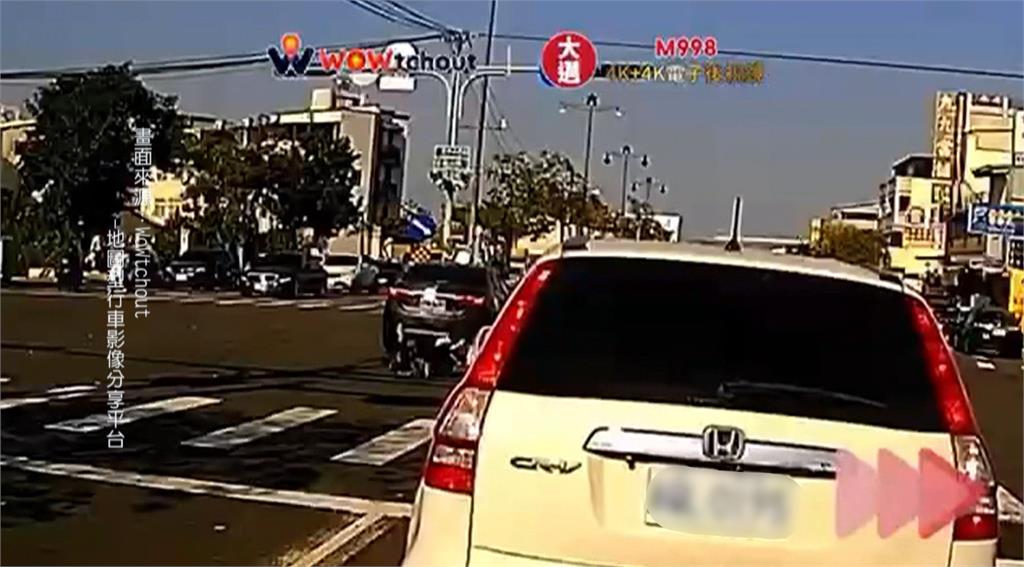 雲林轎車、機車搶快撞一團 彰化轎車暴衝撞5機車