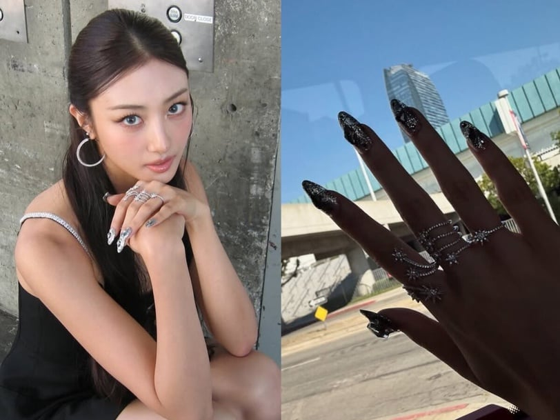2025「女團同款」美甲範本!BLACKPINK Jennie酒紅法式超性感,這款出鏡率最高!