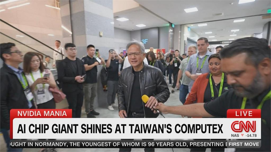 黃仁勳來台掀「仁來瘋」 CNN形容台灣是「矽盾」