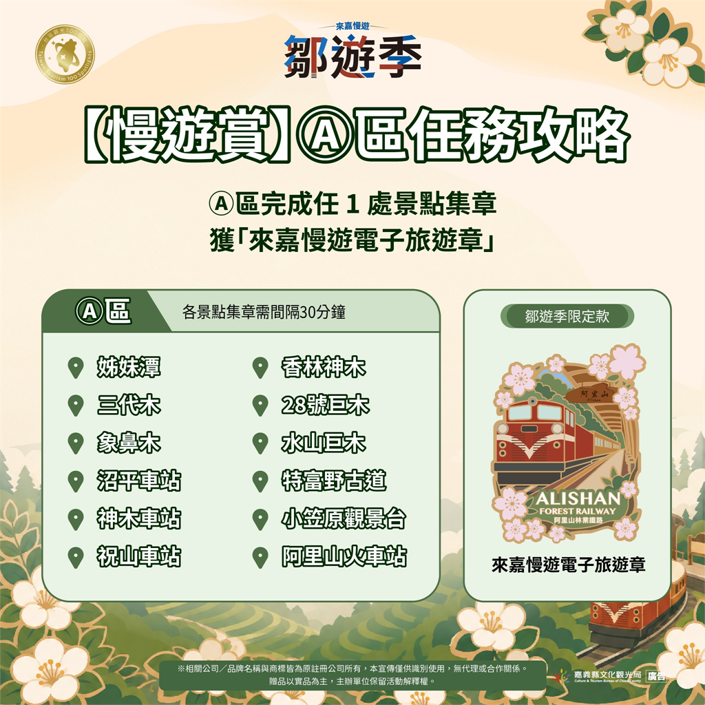 「嘉義縣鄒遊季」9月1日登場,走訪特色景點集旅章,多項好禮大方送