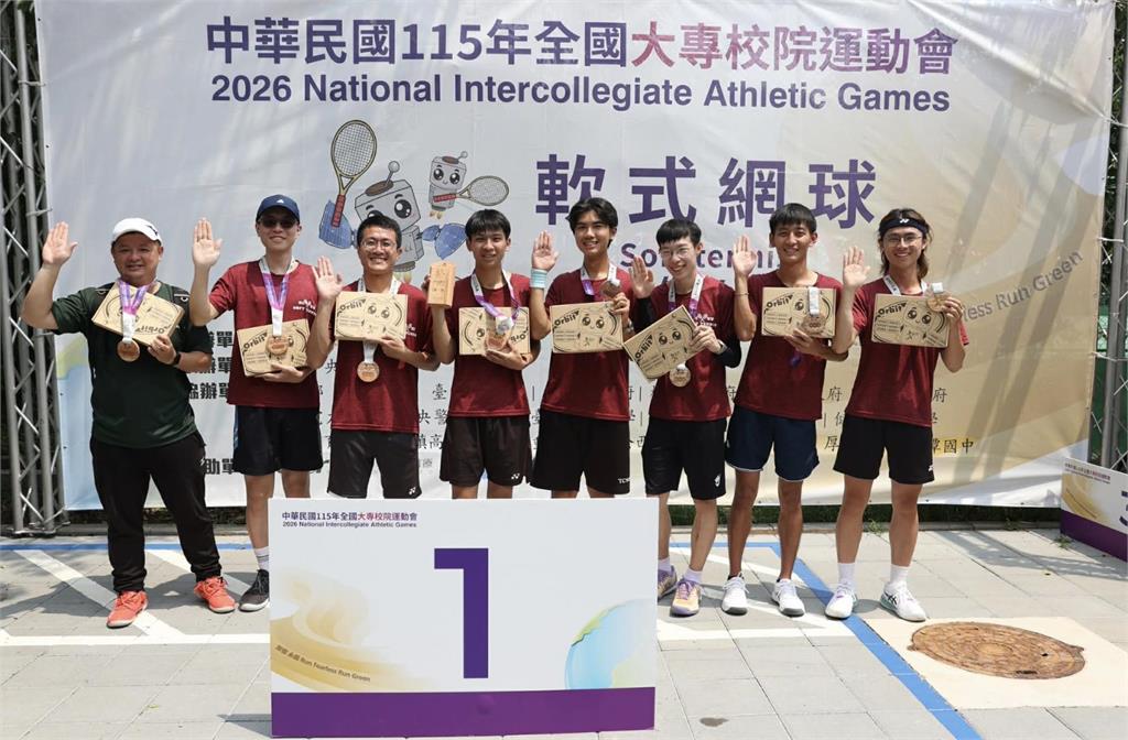 全大運／中央大學李禾丰摘賽事首金軟網封王！成功大學男女團都登頂勇奪3金1銅