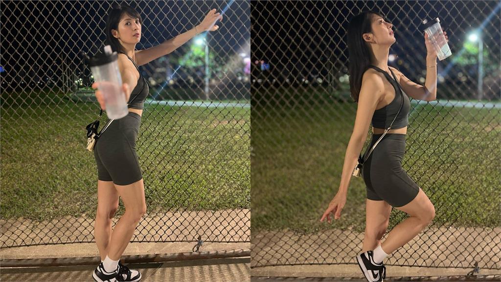 阿喜夜遊「超貼機能服」太透風!絕頂視角「身形全看光」網嗨:一起運動