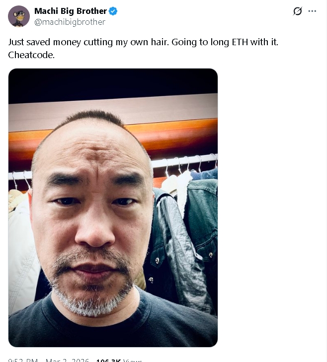 黃立成爆倉「資產蒸發95%」虧慘!認了「自剪髮省錢」網虧:光頭總比禿頭好