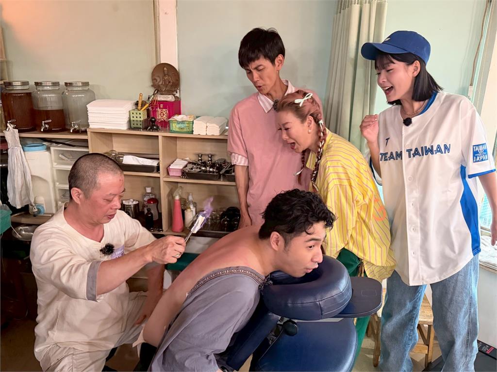 《綜藝新時代》體驗驗「火龍療法」火焰直接在身上燃燒！鹿希派立刻放聲慘叫