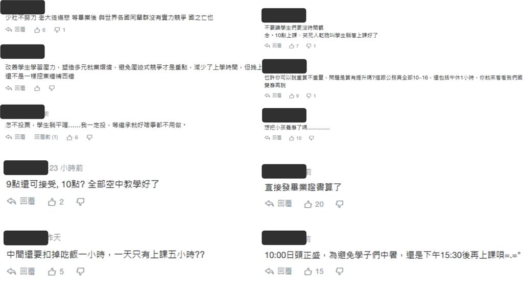 國高中「改10點上課」最新投票曝光！「45.8％反對」網揭超現實後果