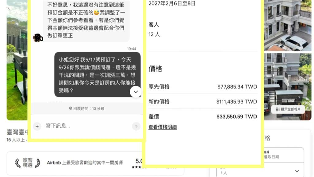 民宿坐地喊價太離譜！「2晚11萬」　未合法登記最高罰200萬