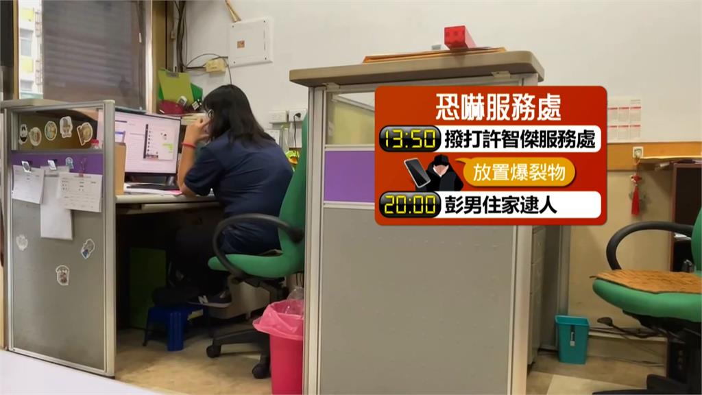 抓到了!電話恐嚇許智傑鳳山服務處 北市信義區逮到53歲嫌犯