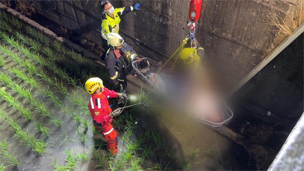 行經路口未減速 台中2機車碰撞 女騎士摔落田重傷、外送員骨折