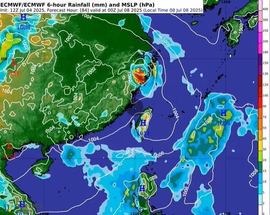 颱風「丹娜絲」海警發布!中南部今晚恐發陸警「最新路徑曝光」