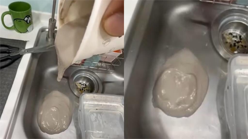 他點外送收到「劣質黑豆漿」!結塊、發臭「激似未乾水泥」網喊:是鼻涕嗎