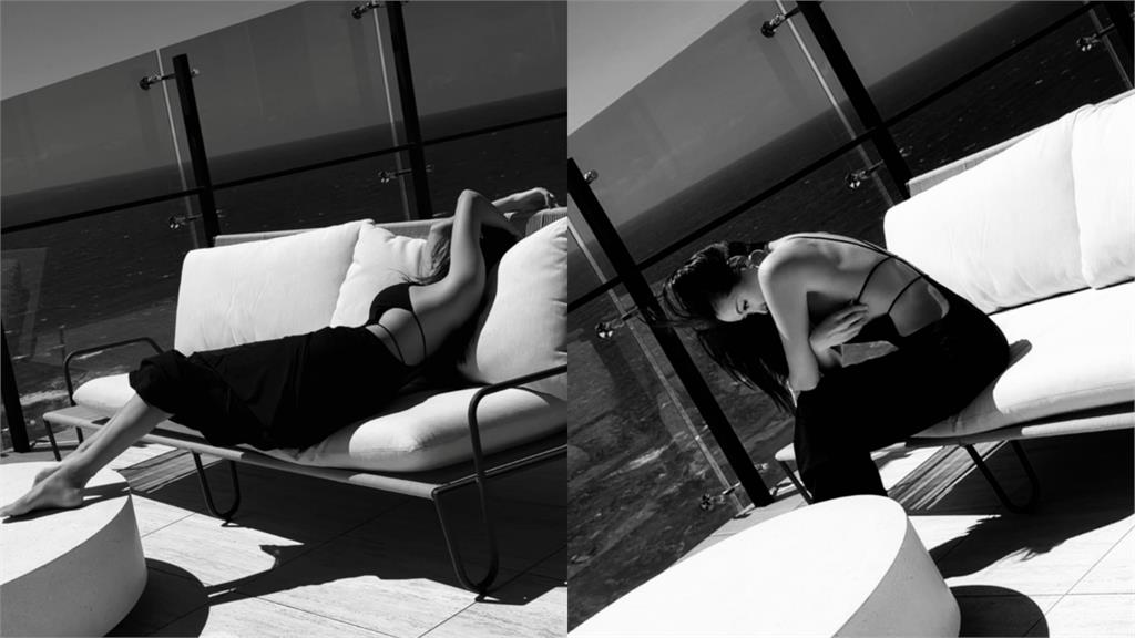 挖空裝正妹「趴在沙發上」側面全現形！竟是「台灣第一名媛」網驚：昏倒了？