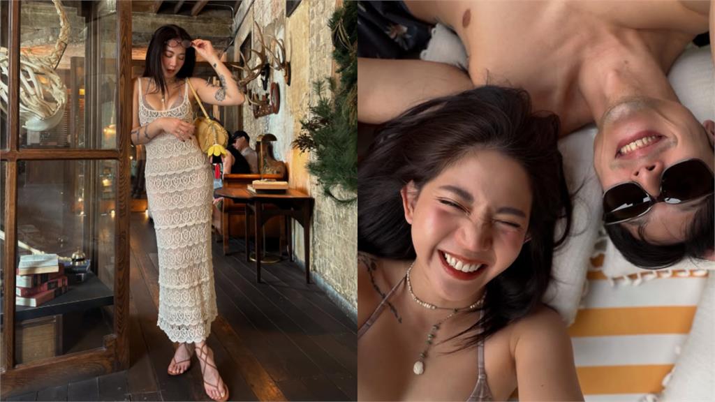 陳艾琳赴泰國過年「辣秀白麻糬」！同框帥尪「躺椅特寫」網暴動：泰帥泰美