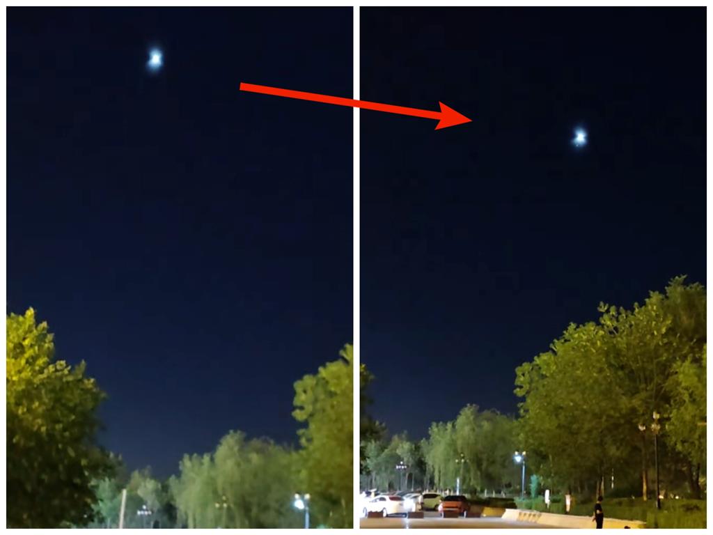 中國多地驚見UFO?「圓球裂2半」飛行畫面全曝光…氣象專家回應了