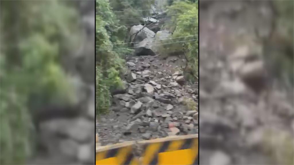 那瑪夏直徑5米巨石卡邊坡 民眾開車經過心驚驚!工務段長這樣說