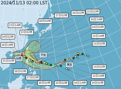 準備迎接烏薩奇?林嘉愷曝3颱影響「這1天」是關鍵…天兔恐生藤原效應!