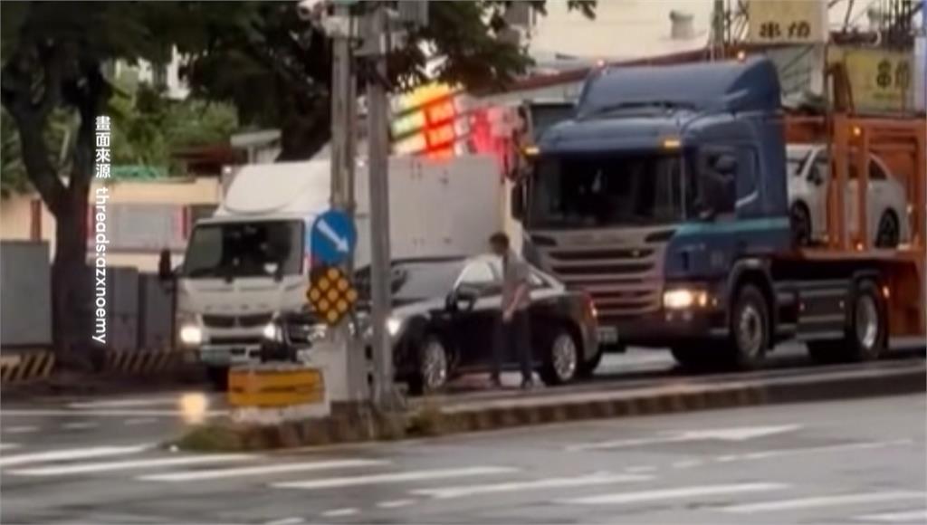 台中駕駛昏睡車停路中　警破窗救人竟是「吸到斷片」