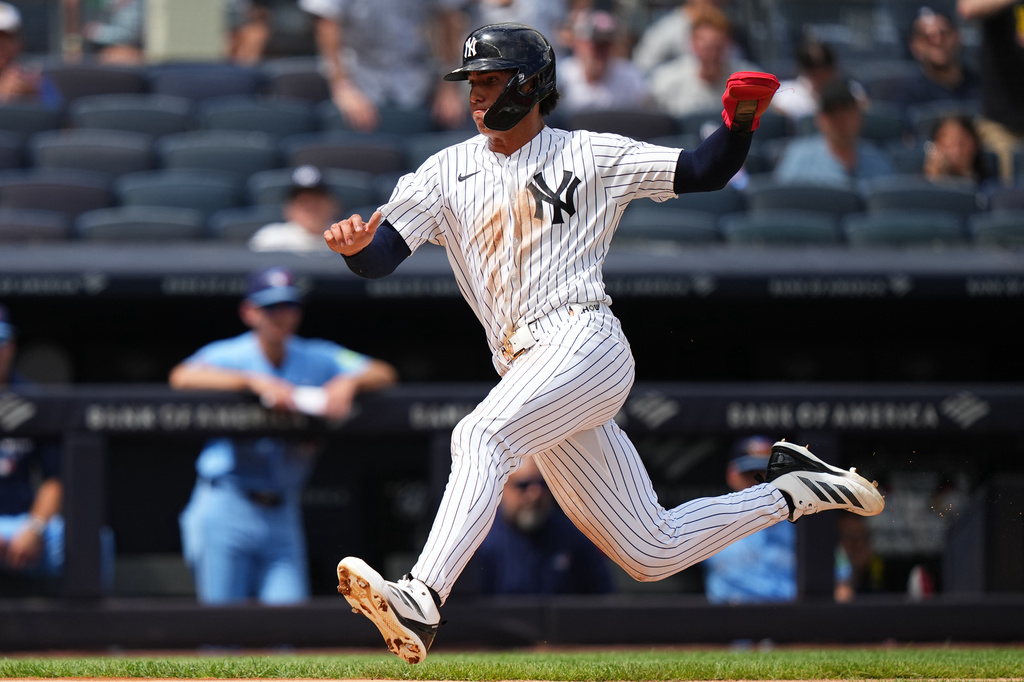 MLB(影)/洋基兩菜鳥哥倆好場上也合作無間!你先敲安打我就送你回本壘得分