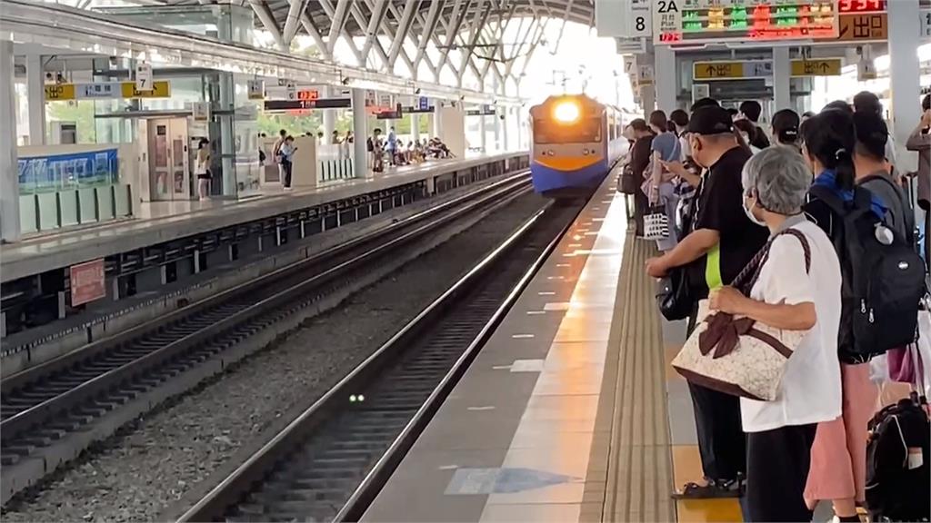 驚險!台中火車站月台頭暈 男子掉落鐵軌 列車急剎未釀意外