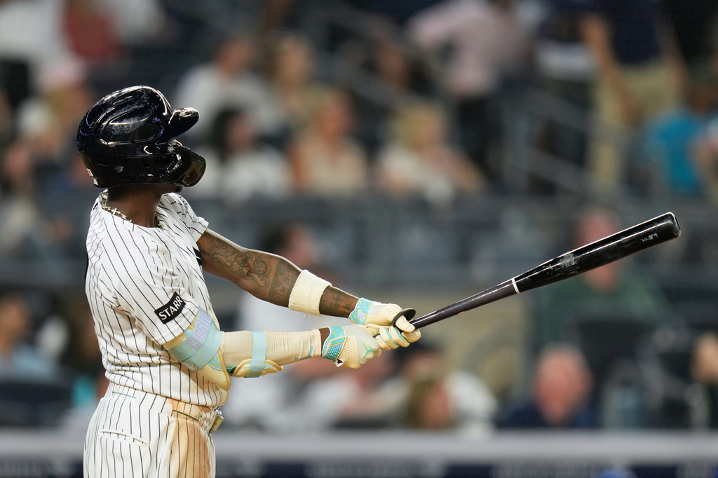 MLB(影)／穿別人的球褲用別人的球棒特別猛！洋基「爵士哥」近況火熱不想換了