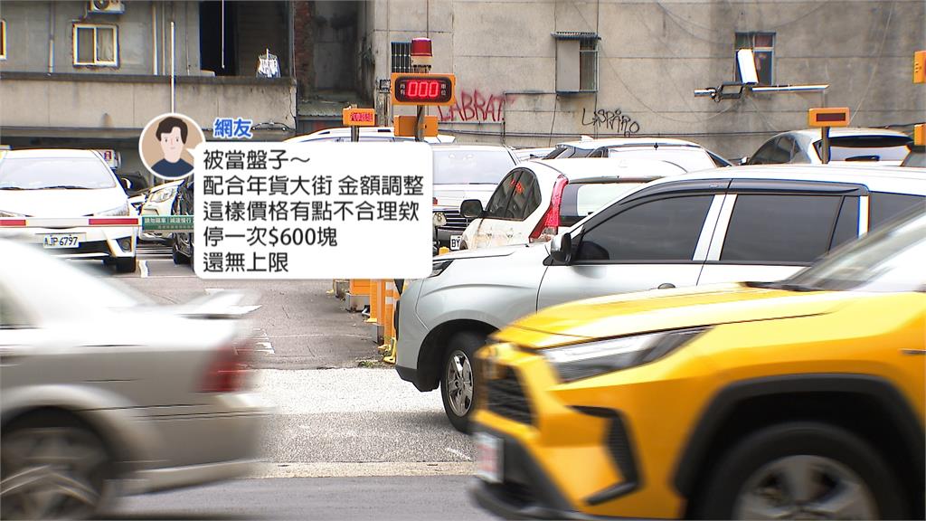 停車3小時要花6百！年貨大街旁停車場收費惹議