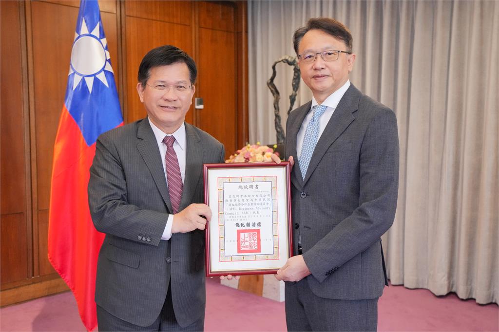 快新聞／代賴總統頒發續任聘書　林佳龍款宴3位ABAC代表：落實經濟日不落國