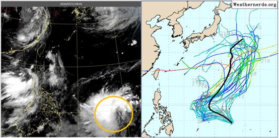 巴威剛走「海神」隨後生成！這路徑預測「恐90度大轉彎」直衝台灣