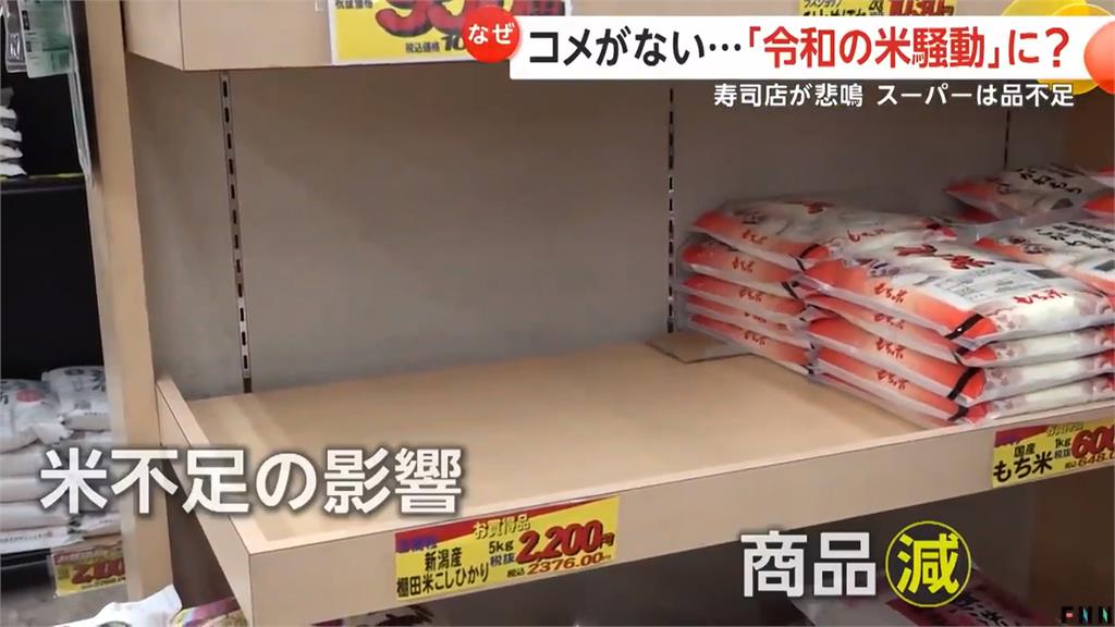 酷暑歉收+觀光客需求暴增　日本稻米供不應求價飆漲
