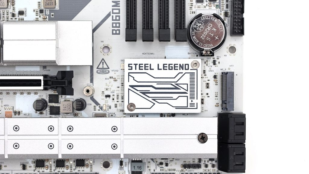 ASRock B860M Steel Legend WiFi 平價銀白色加入 Thunderbolt 4