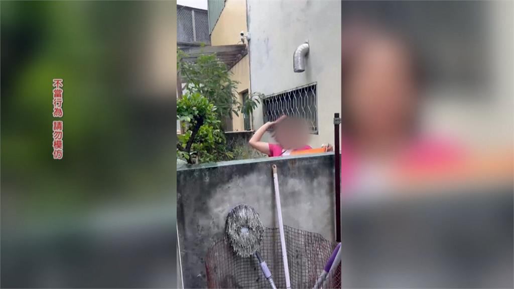誇張! 疑＂噪音糾紛＂女鄰居失控拿鐵片.磚頭丟人濺血