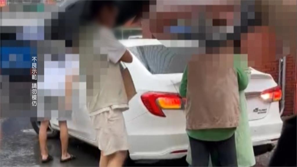 南投２婦「肉身霸車格」拍窗嗆聲　１人自稱檢察官囂張占位雙方僵持