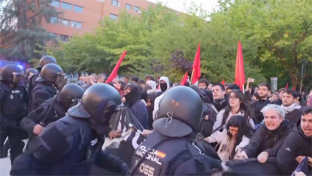 學運浪潮! 西班牙師生爭教育改革 阿爾巴尼亞警衛亭遭放火