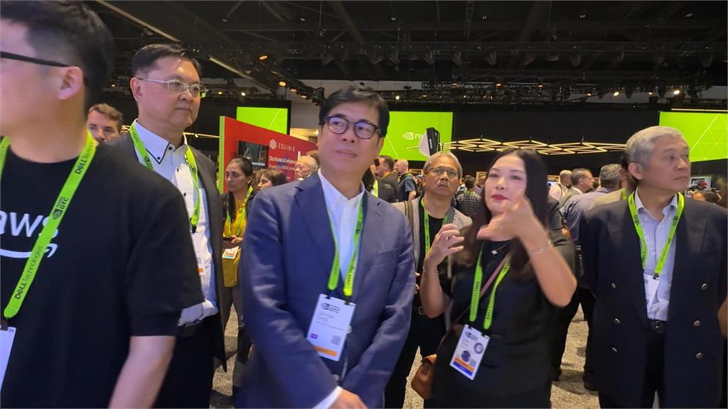 陳其邁受邀輝達GTC大會　一旁坐鴻海劉揚偉「兩人互動」曝光