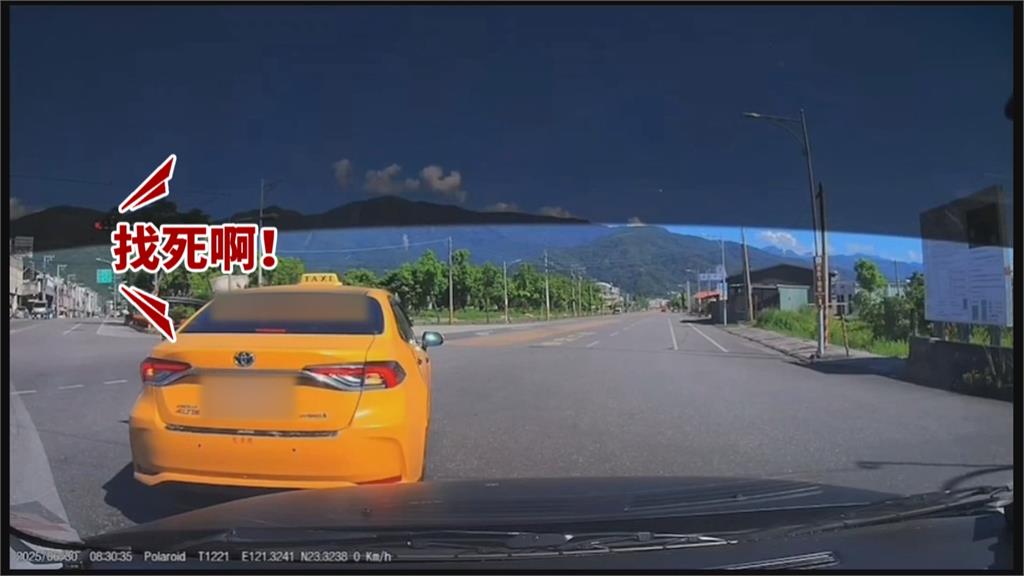 清潔車違規右轉險釀車禍 按喇叭又飆罵直行計程車