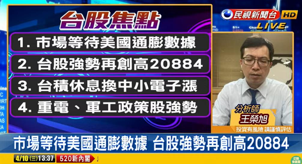 台股看民視／台積電休息「2類股」大漲！分析師點兵：關注「520行情」