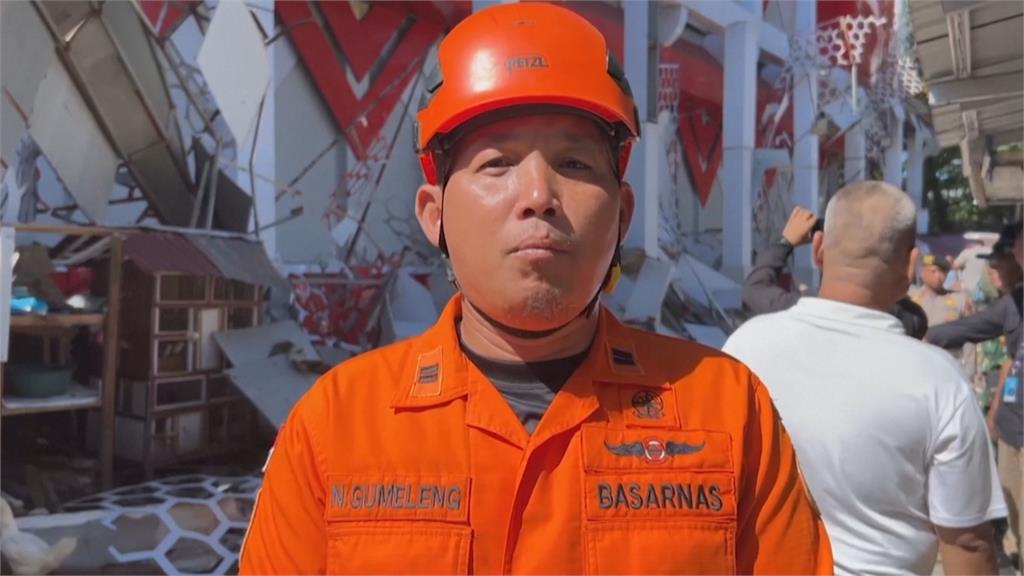 印尼規模7.4強震震源深度35公里　餘震最大規模達5.5