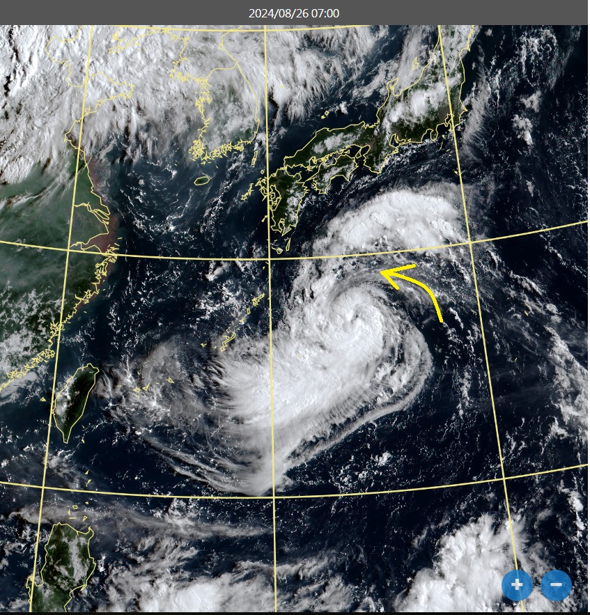 從雲圖觀察中颱珊珊!鄭明典曝「乾區入侵」:海面停留的時間會拉長