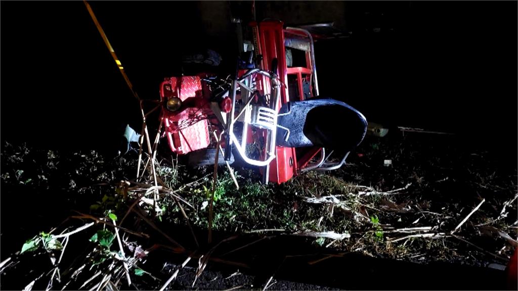 農用搬運車遭曳引車撞翻 駕駛摔落田邊送醫不治