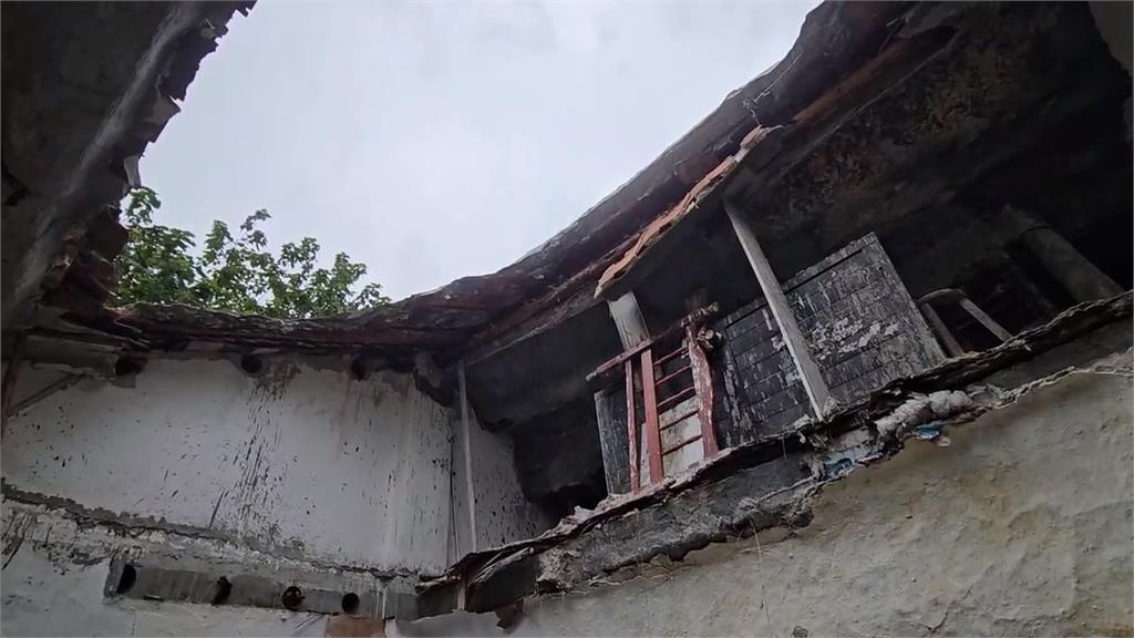 國產署地上屋坍塌害鄰宅牆龜裂　受害屋主盼拆危屋