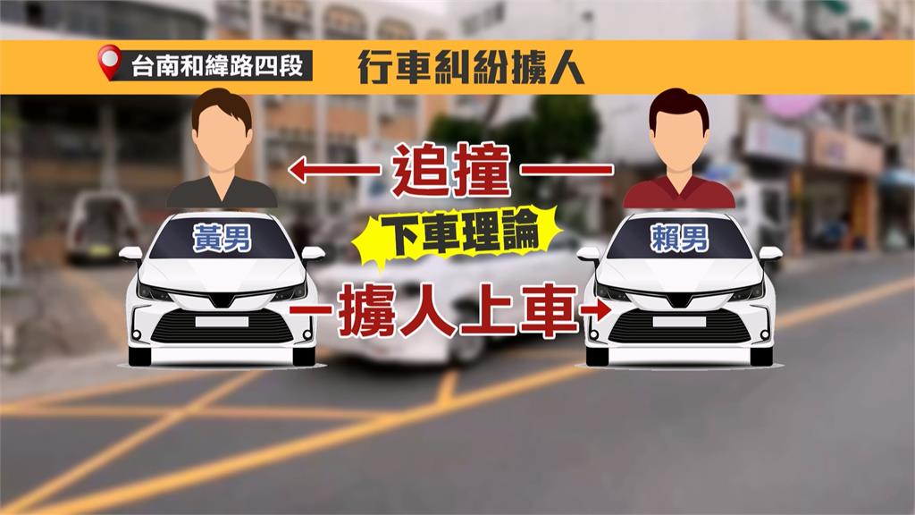 台南當街擄人! 被害人自行脫困 警匪追逐攔車逮人