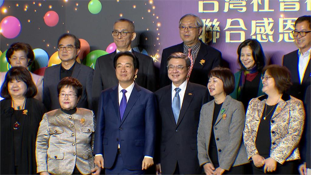 支持卓榮泰不副署財劃法 賴總統出席感恩餐會播影片批藍白