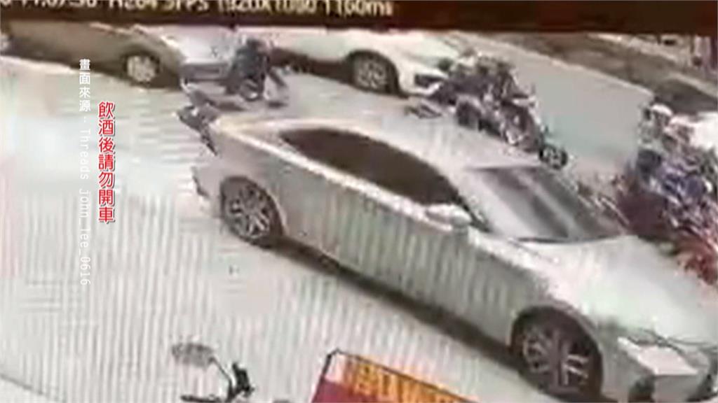 離譜！台中駕駛停路中央睡著？　警盤查險遭拖行