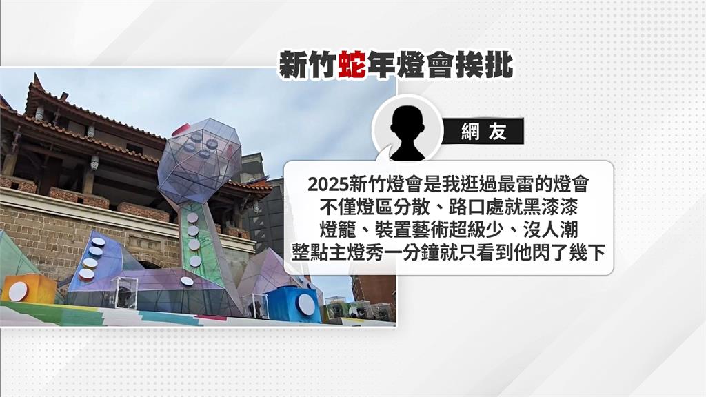 蛇麼都沒有？　新竹燈會花870萬元　民眾逛完好失落挨批史上最雷燈會