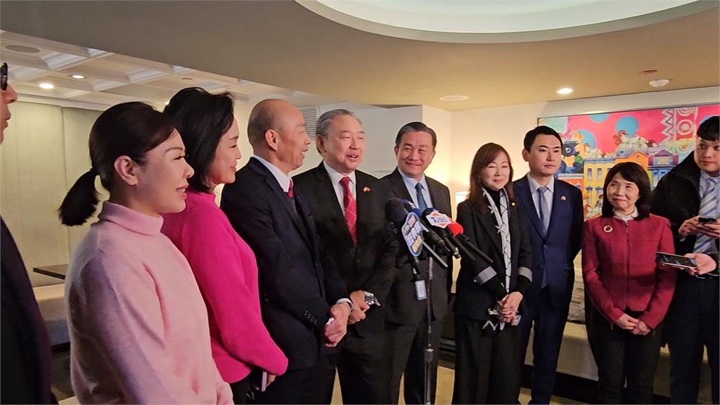 韓國瑜與駐美俞大使　順利進國會大廈觀禮川普就職