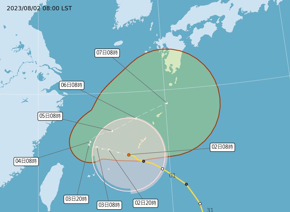 甩尾摸到邊？中颱卡努「暴風圈侵襲機率」曝光　4地區陸警可能性增加