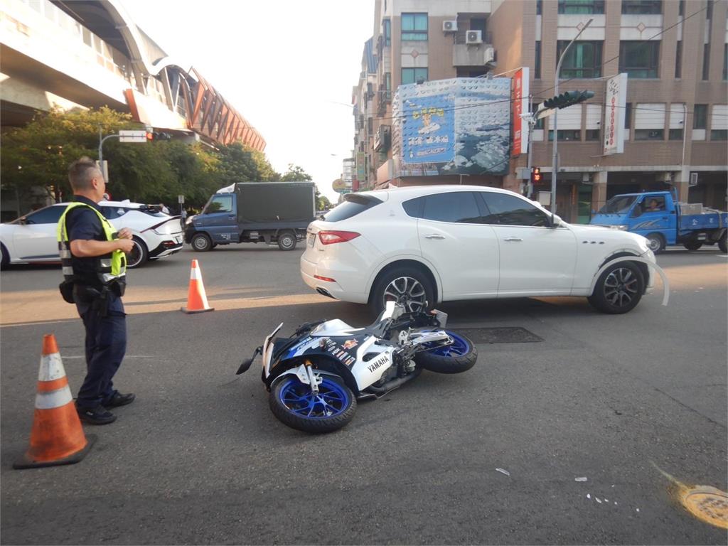 男租名貴休旅車酒駕上路　闖紅燈撞傷1騎士被送辦