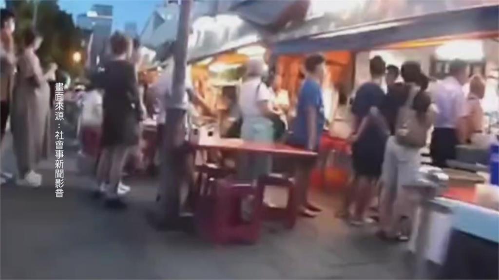 台南海產名店人潮擁擠遭控占用人行道 店家:依法承租使用