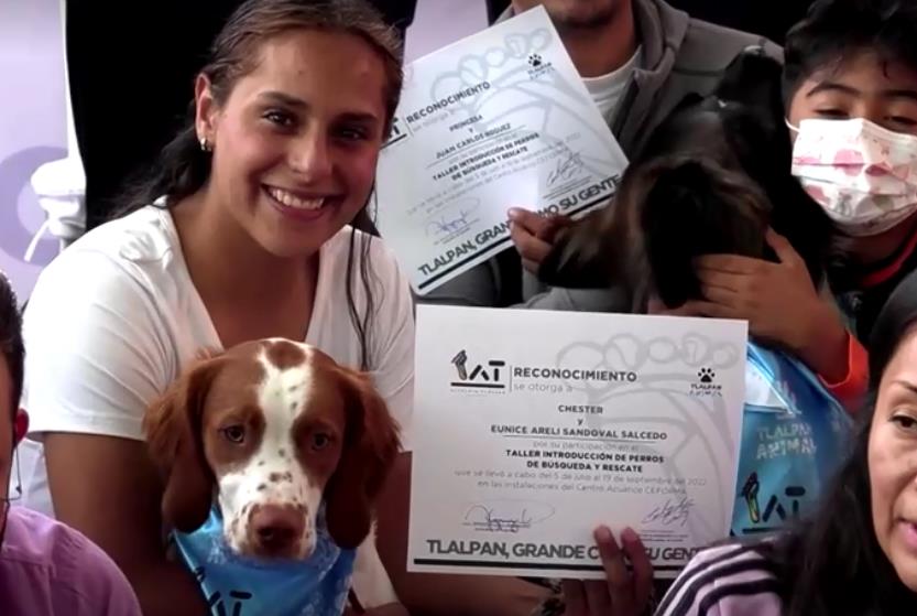 墨西哥城第一代搜救犬畢業　可投入強震救災