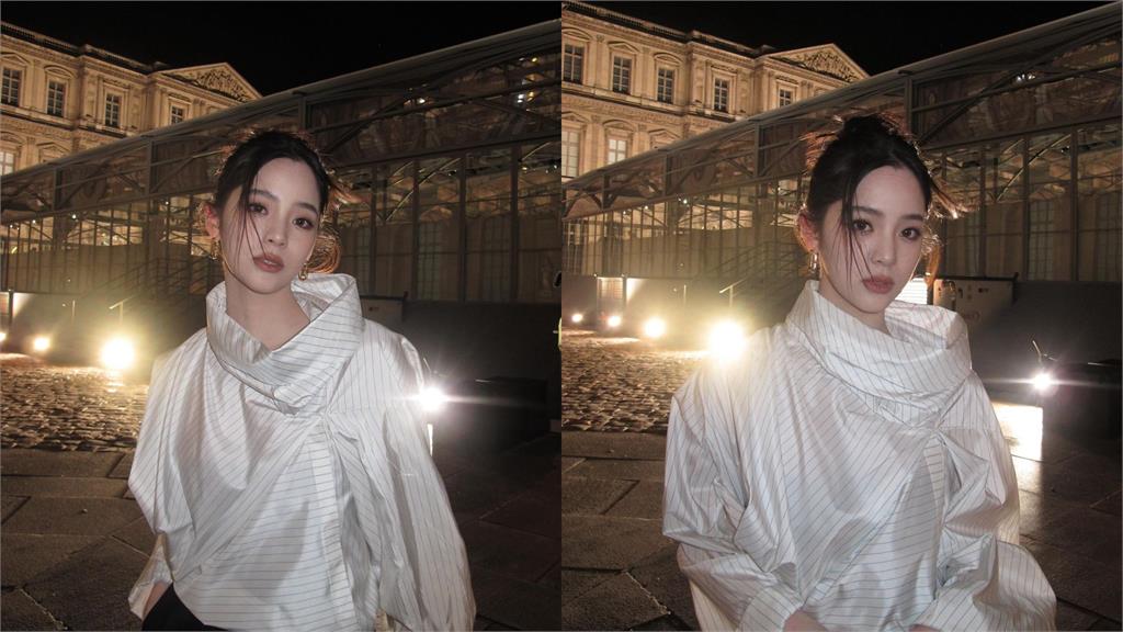 歐陽娜娜雙手交叉「狂擠深溝」險走光!下秒擺臭臉「急遮胸口」8萬網緊盯